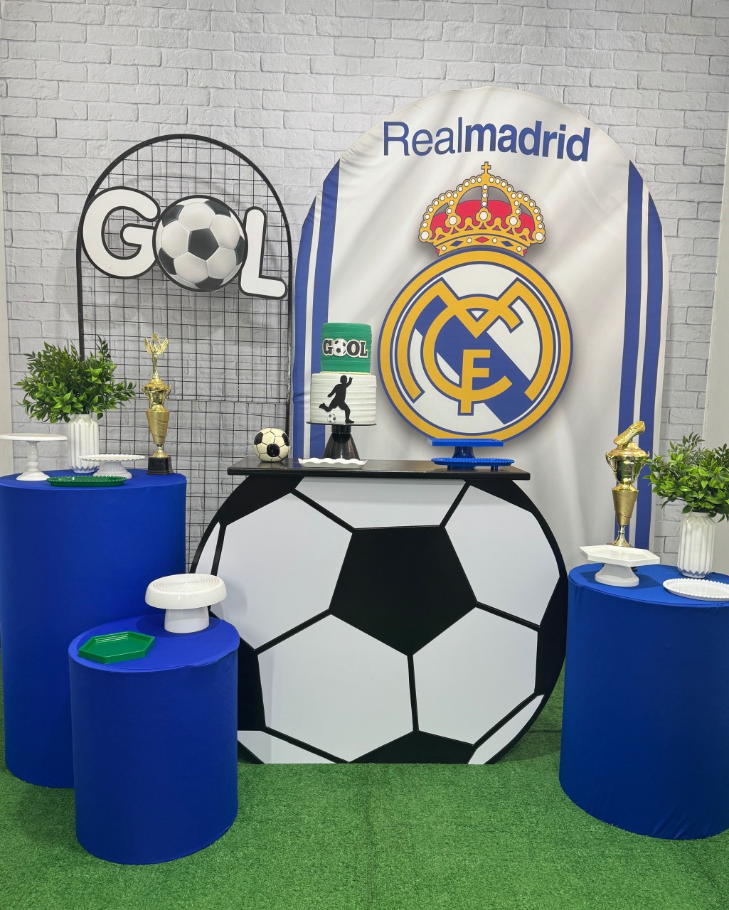 Futebol Real Madri 3 - Top Demais Decorações e Locações 