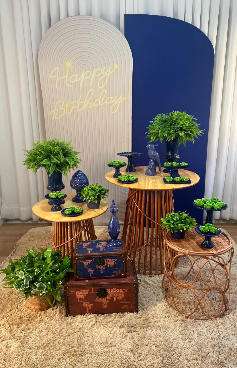 Festa Adulto Azul  - Top Demais Decorações e Locações 