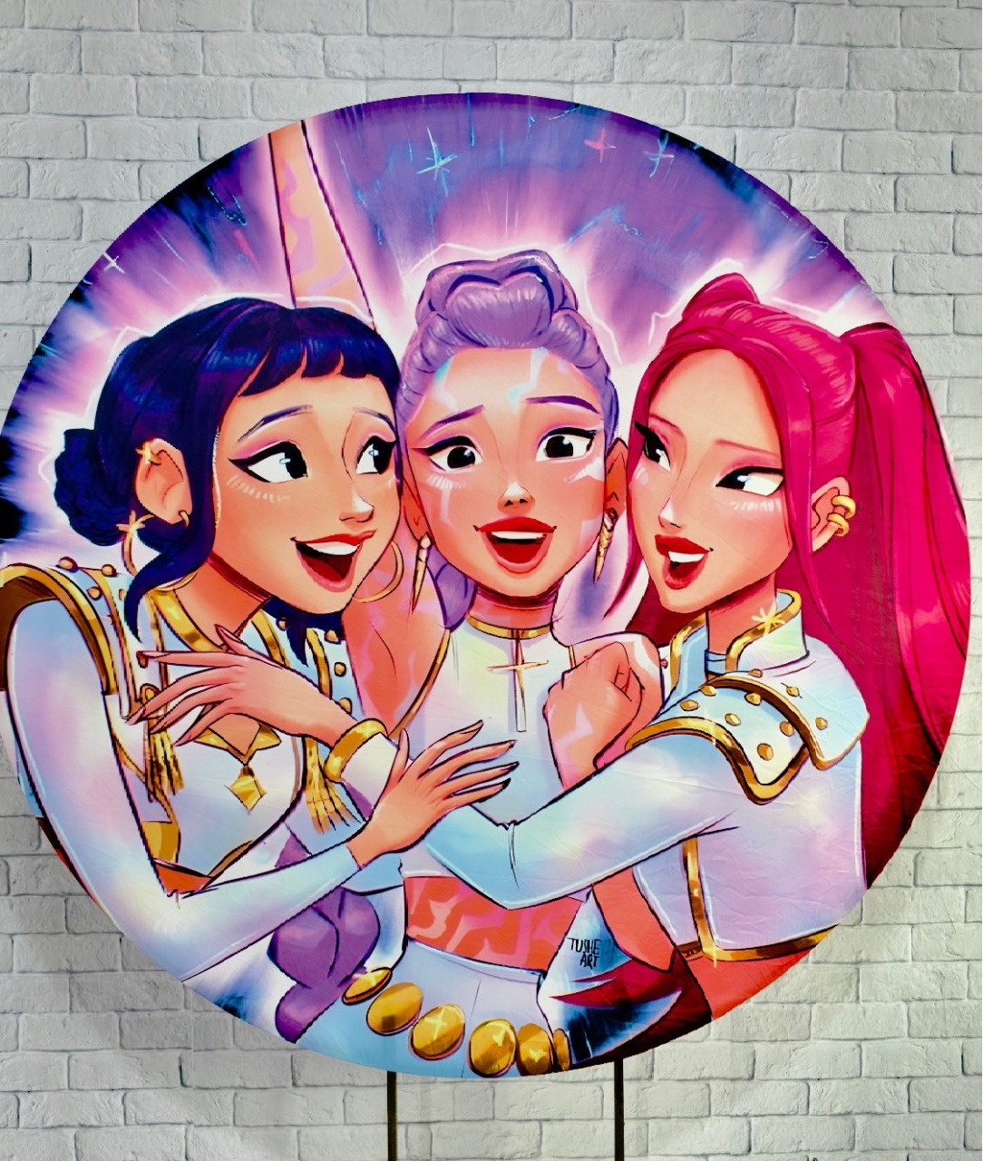 Guerreiras Kpop Painel Redondo  - Top Demais Decorações e Locações 