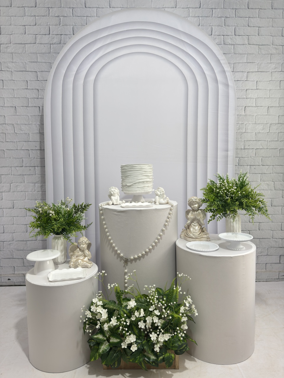 Batizado Branco 2 - Top Demais Decorações e Locações 