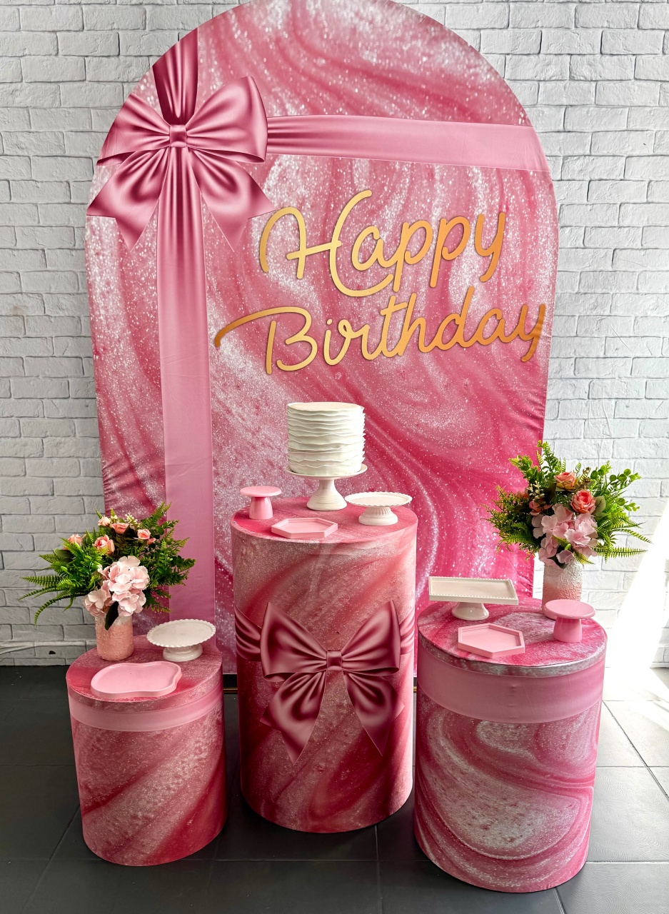 Rosa E Dourado 1 - Top Demais Decorações e Locações 