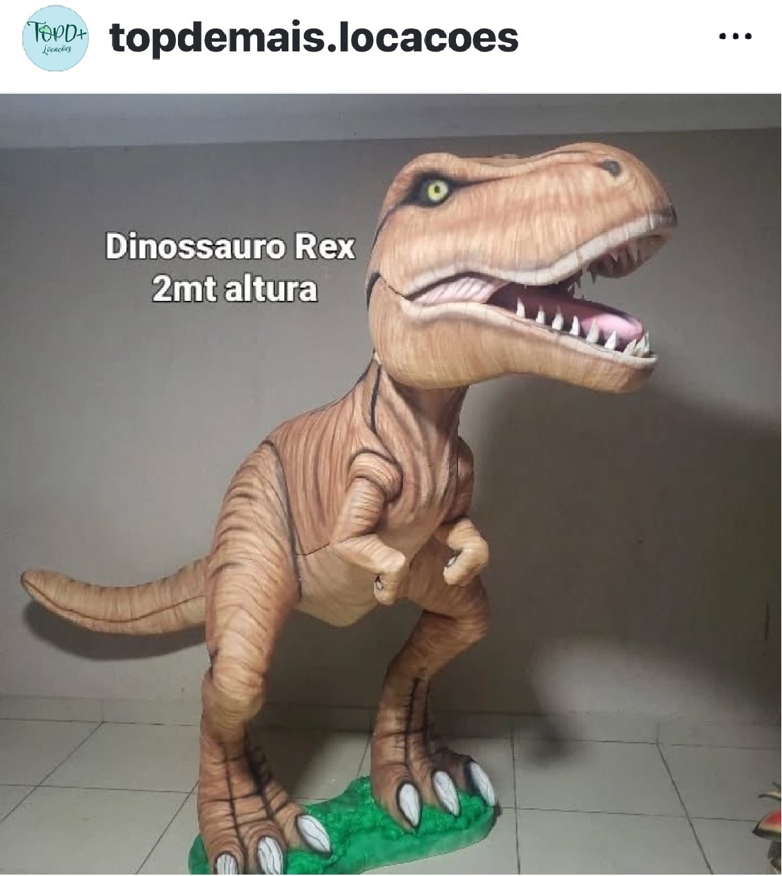 Dinossauro T Rex 3D  - Top Demais Decorações e Locações 
