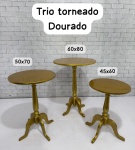 Trio Torneado Dourado  - imagem 2