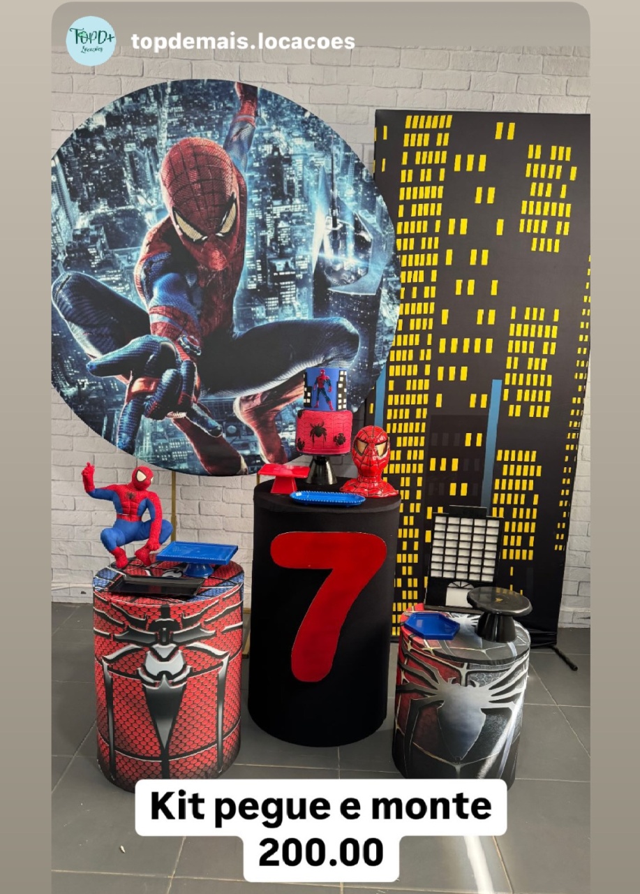 Homem Aranha 6 - Top Demais Decorações e Locações 