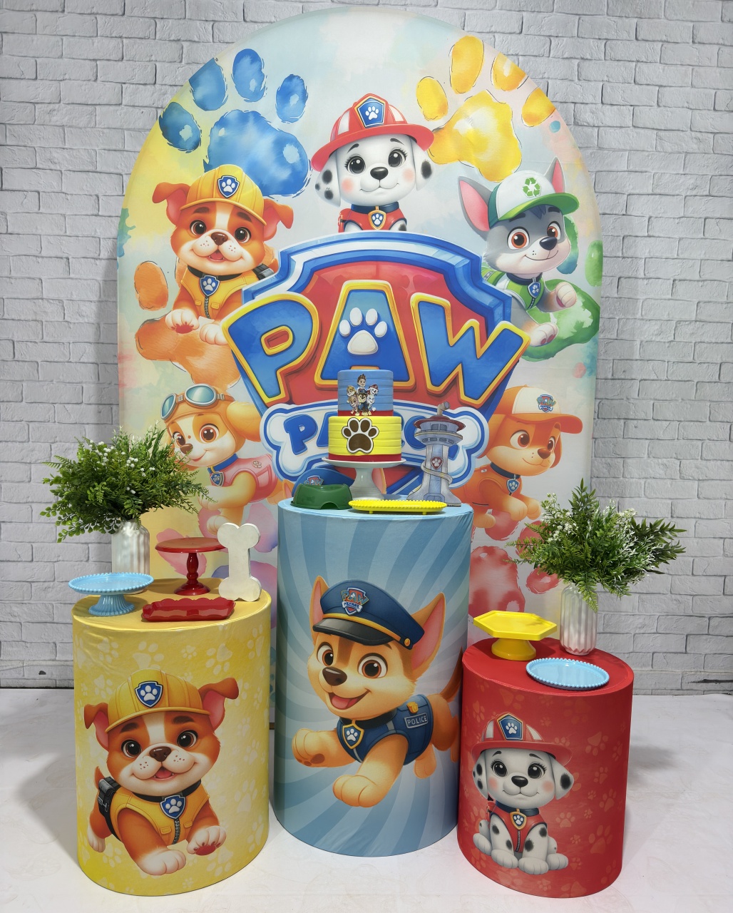 Patrulha Canina Baby Aquarelado  - Top Demais Decorações e Locações 