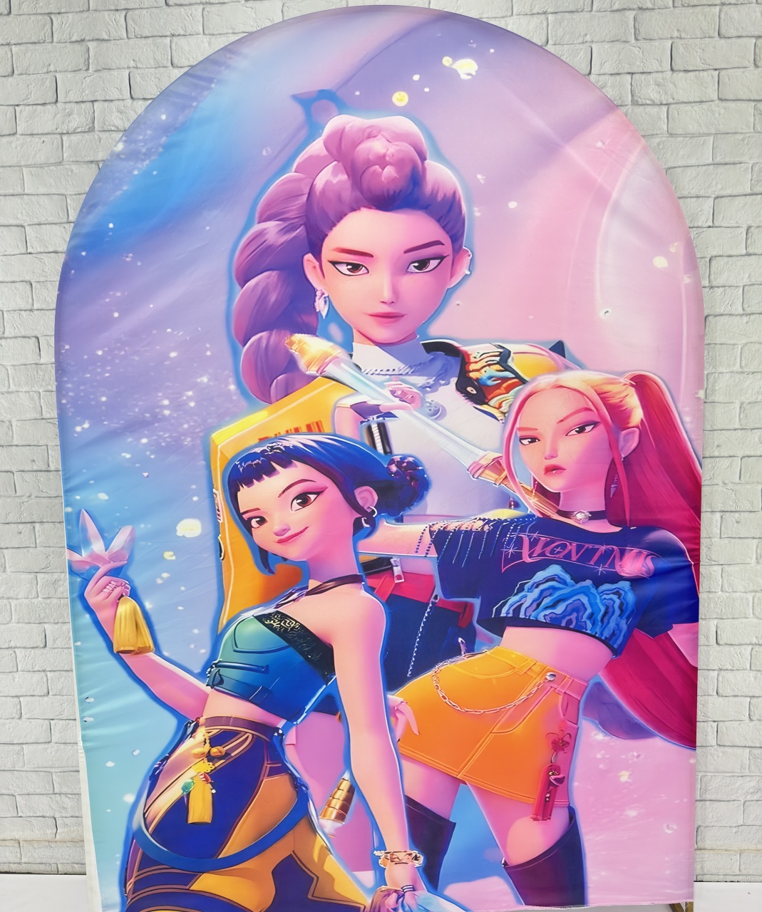 Guerreiras Kpop Painel Retangular  - Top Demais Decorações e Locações 