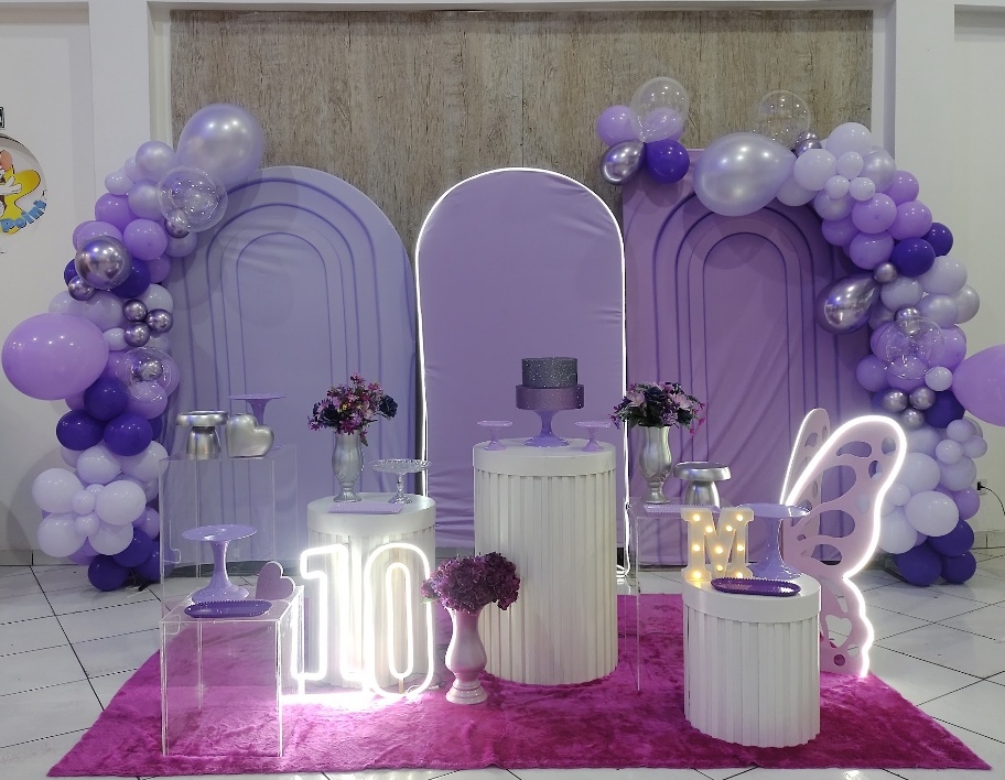 Decoração Lilás - Yéia Festas Ltda