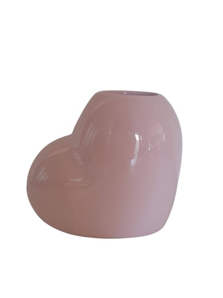 Vaso Coração - Rosa - Malila Festas 