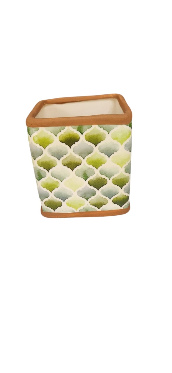 Vaso Mosaico - Verde - Malila Festas 