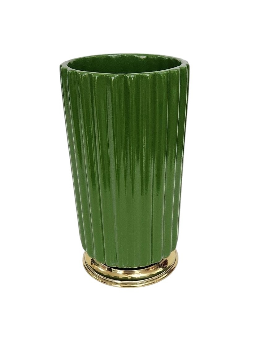 Vaso Verde Porcelana M - Malila Festas 